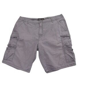 Iron Co Mens Cargo Shorts 40‎ x 10 Gray Stretch Hiking Outdoor Camping
